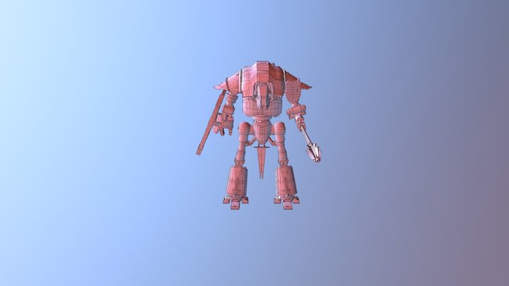 Cerastus Knight Lancer Low Poly 3D Model