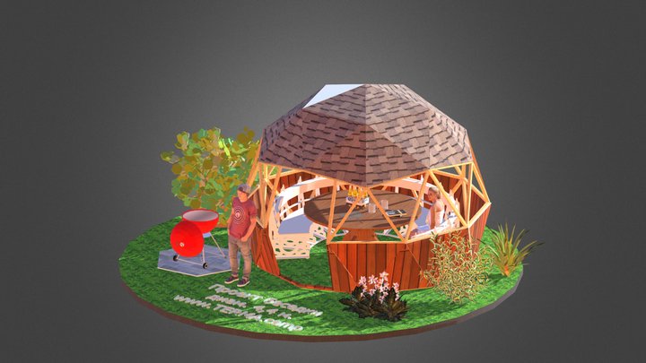 Купольная беседка 4,4 м. 3D Model