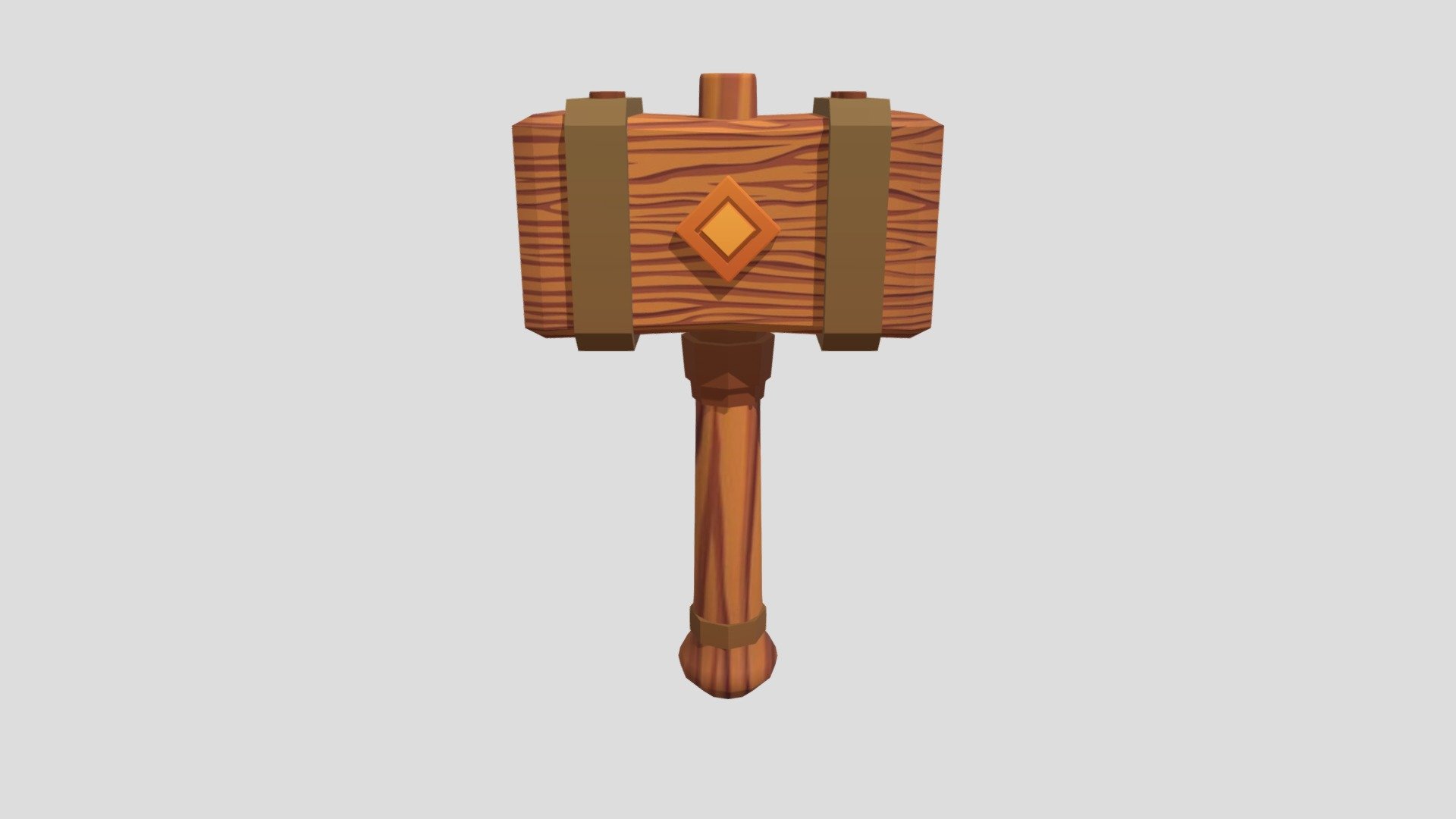 Wood hammer Game asset low Poly - 3D model by Winjaydesign [1fd0eb1 ...