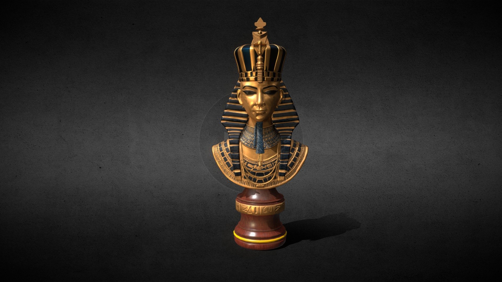 Egyptian Pharaoh 3d Model By Rishav Saha Saharishav258 [1fd1917] Sketchfab