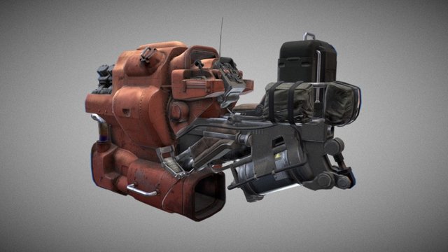 Hoverbike 3D Model
