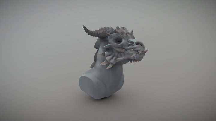 skeletal dragon 3D Model