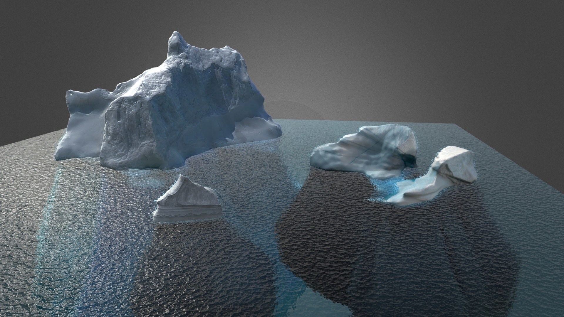 Iceberg Pack Lowpoly - Buy Royalty Free 3D Model By Felipehez [1fd30d4 ...