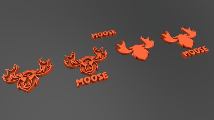 Moose - 3D preview 3D Model