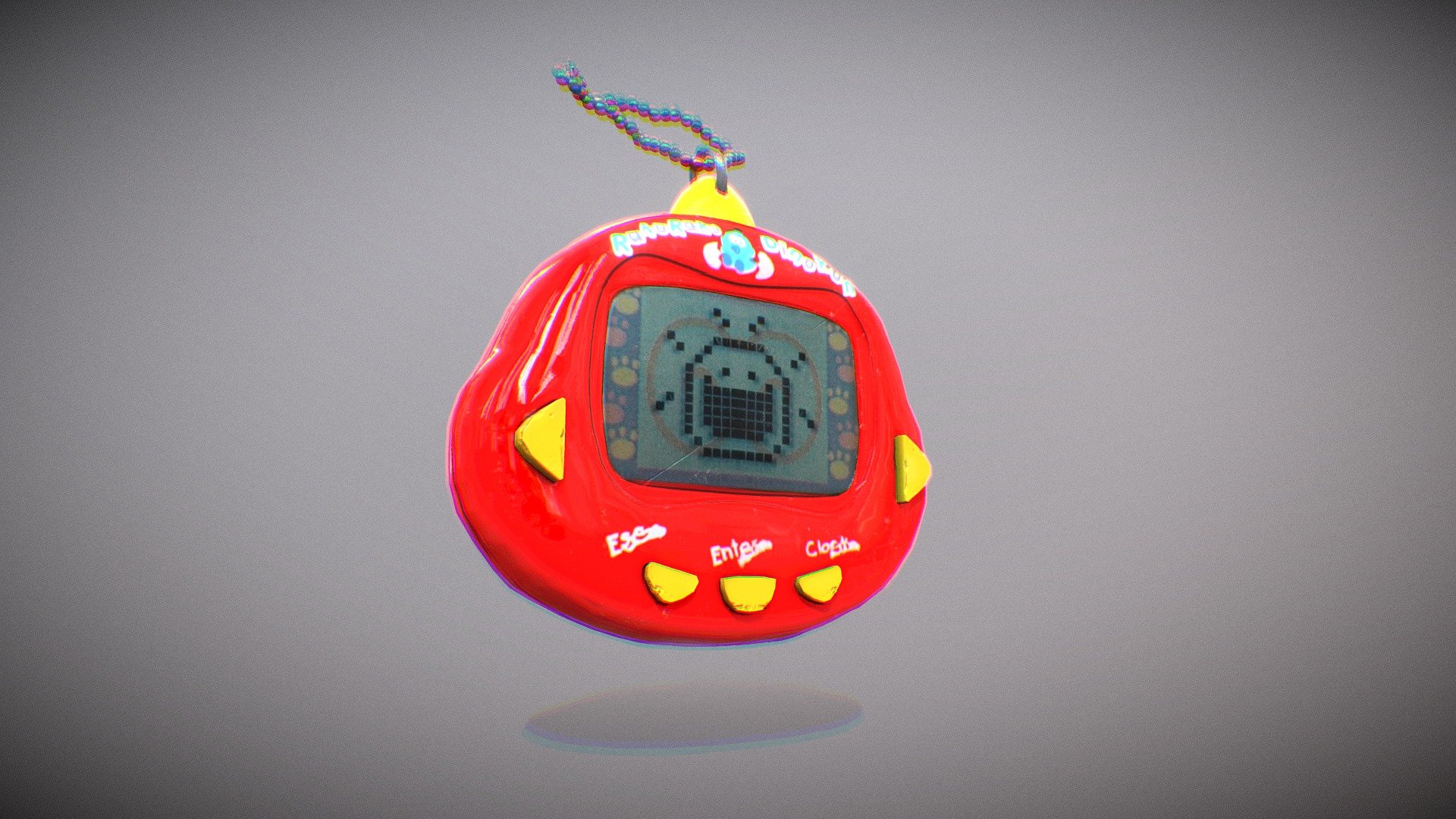 Tamagotchi from Scratch in Blender 3D (Rakuraku Dinokun) 