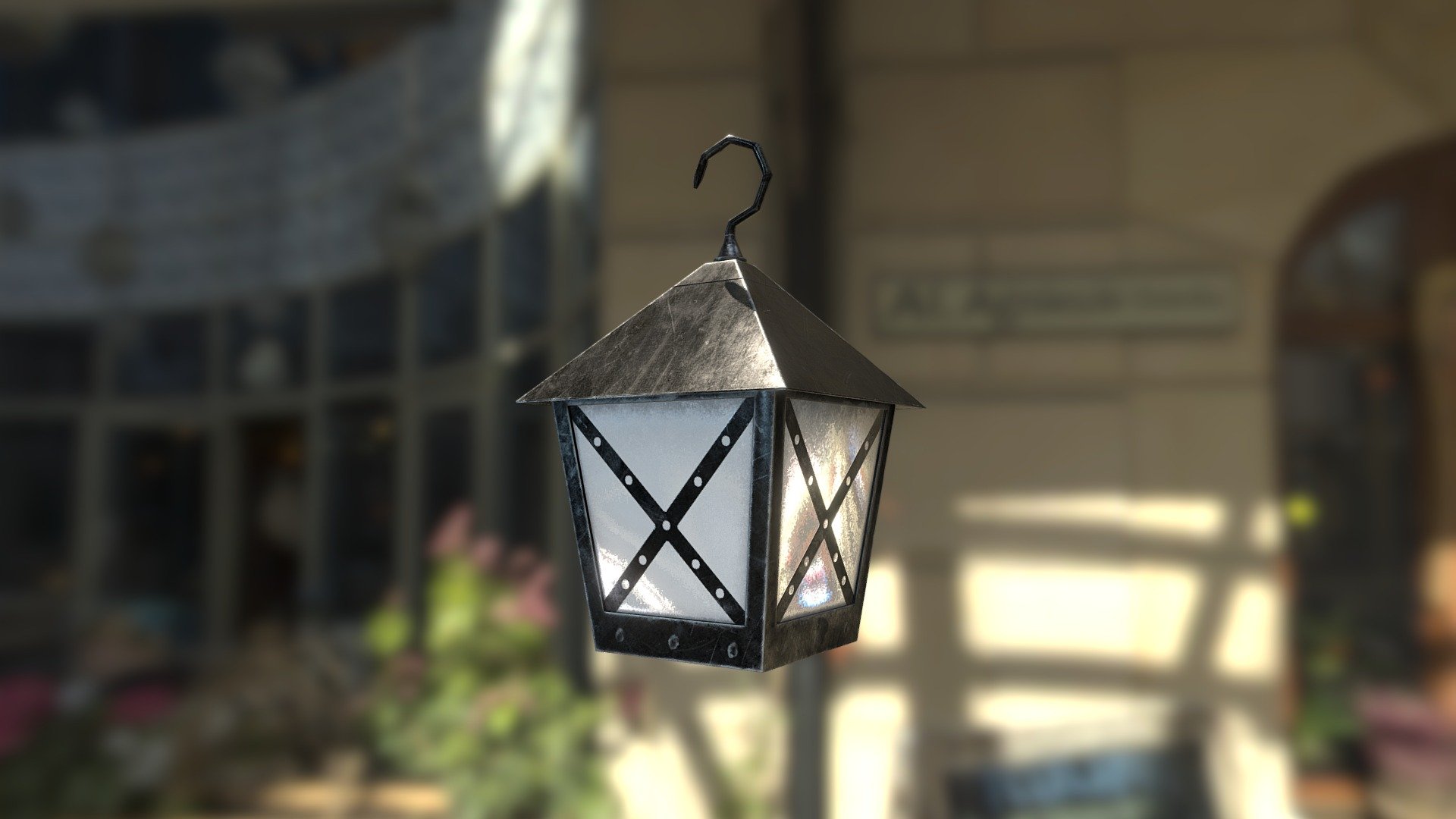 Medieval Lantern lowpoly