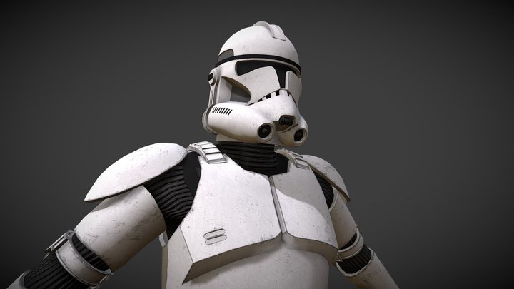 Star Wars: Phase 2 Clone Trooper 3D Model