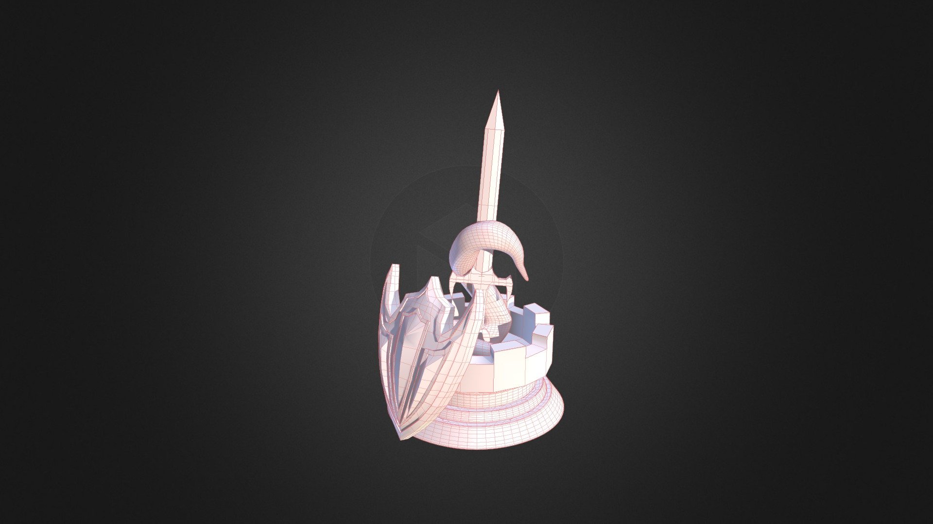 Chess Piece Whole Rough Export