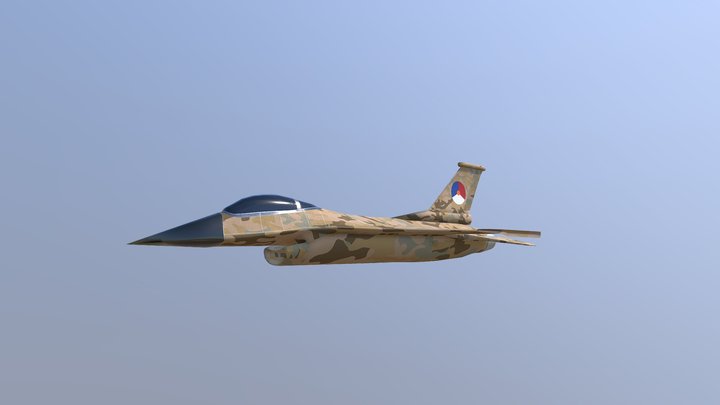 Desert F16 for Cinematic 3D Model