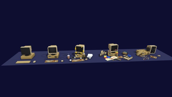 computer 3D Model
