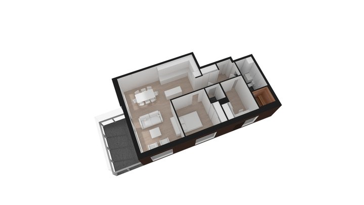 typical 3d floorplan_3 3D Model