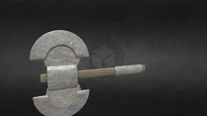 hacha medieval 3D Model