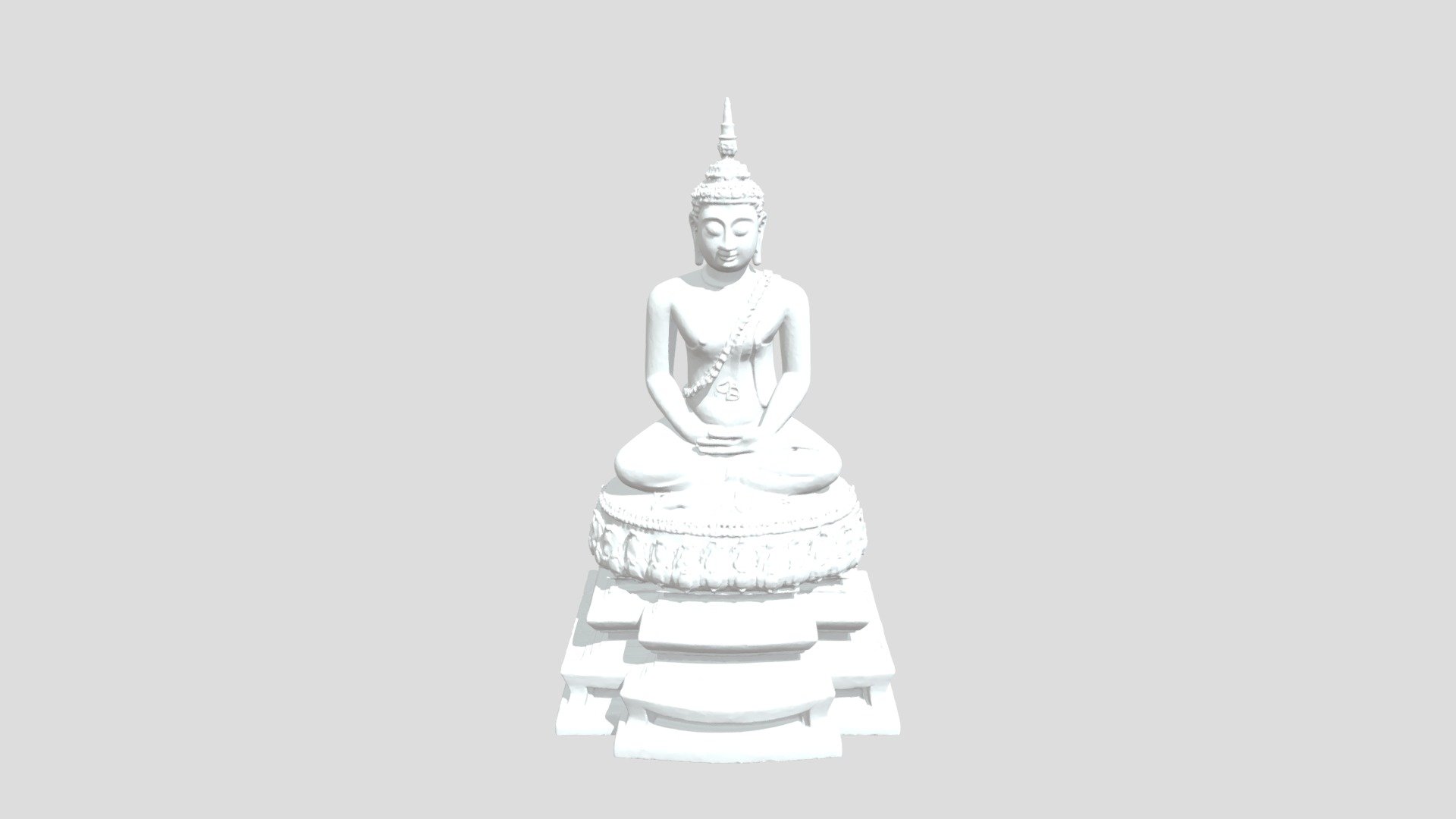 Crystal Buddha Statue Download Free 3D