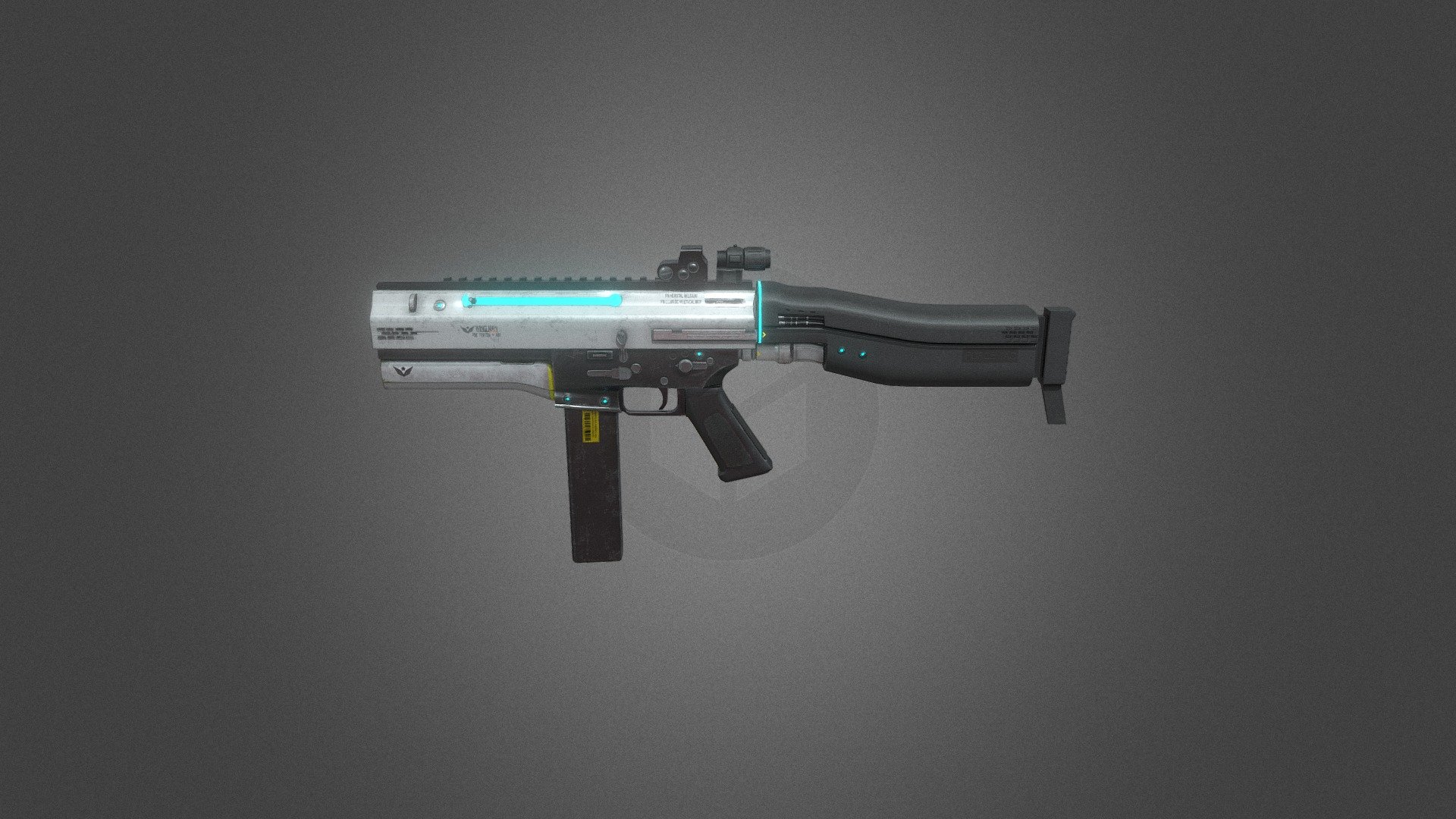 Sci-fi Gun Model - Download Free 3d Model By Praneeth.ganoji [1fd5e6a 