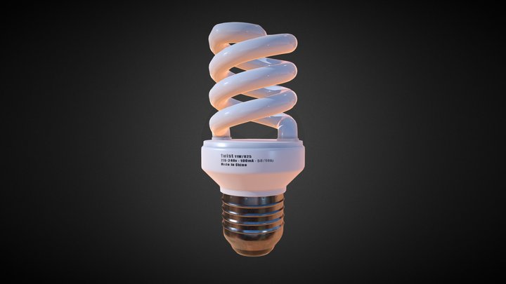 Bulb Low Poly 3D Model