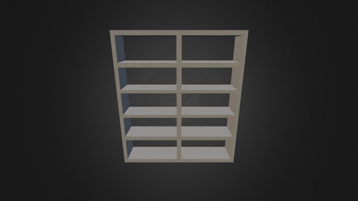 Bookcase 3D-008 3D Model