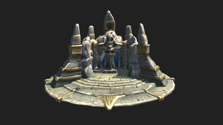 WOW FANART Alliance Praying Altar 3D Model
