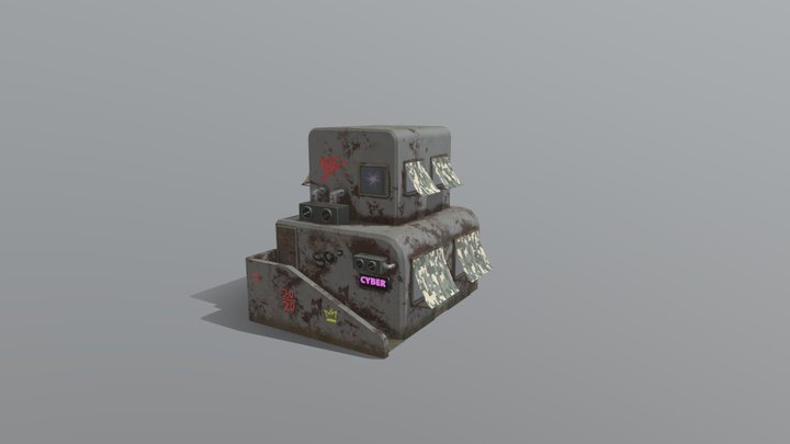 CyberPunk Building 481671 school 3D Model