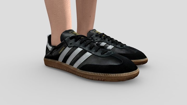 ADIDAS SAMBA DECON SHOES IF0641 3D Model