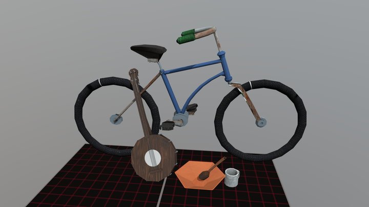 DAE 5 Finished props - Forest Loner 3D Model