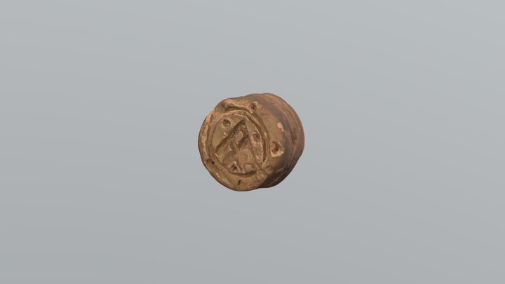 Early Christian bread stamp 3D Model