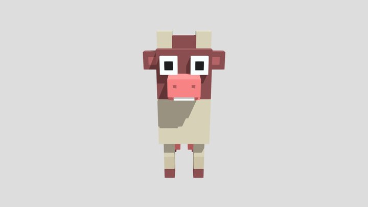 Cow - Mad Bull 3D Model