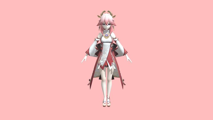 Yae Miko - Genshin Impact 3D Model