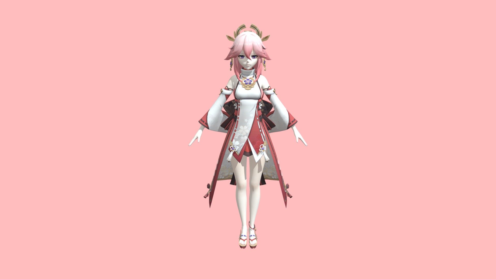 Yae Miko - Genshin Impact - 3D model by ilhamalhakim45 (@ilhamalhakim45)  [1fdac22]