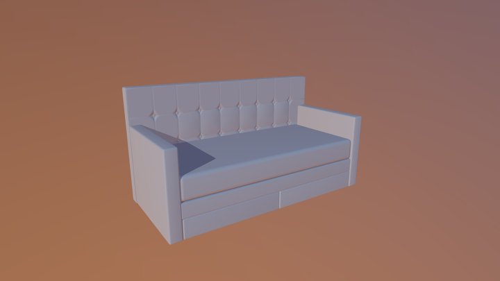 кровать Ника 3D Model