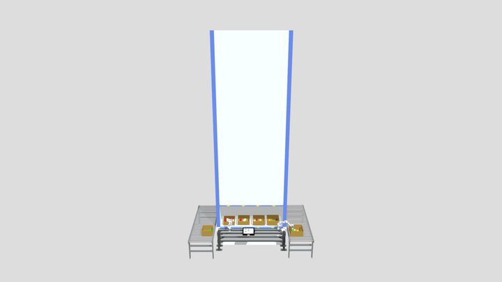 xARM 6 in vertical lift module 3D Model