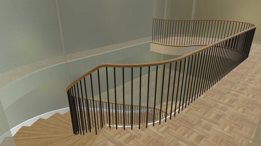 Stair High Ceiling - 3D model by 3D Software for Stair Design and ...