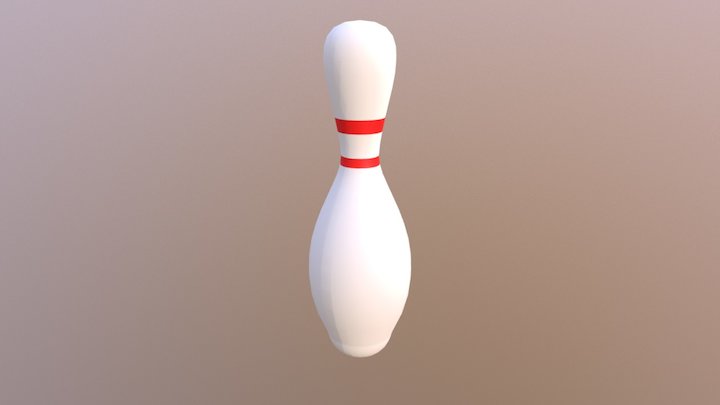 Bowling Pin(post Material) 3D Model