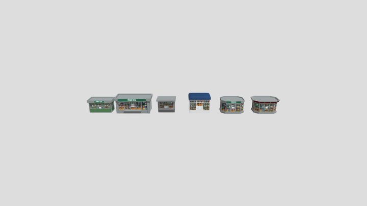GAME READY STALLS ASSET PACK 3D Model