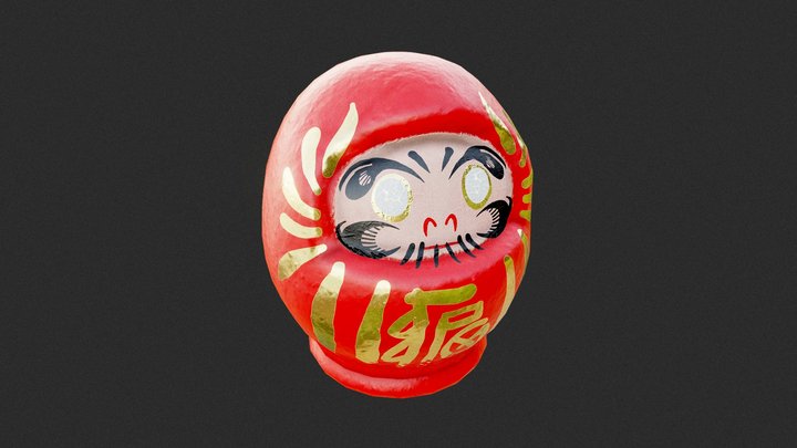 Daruma Doll 3D Model