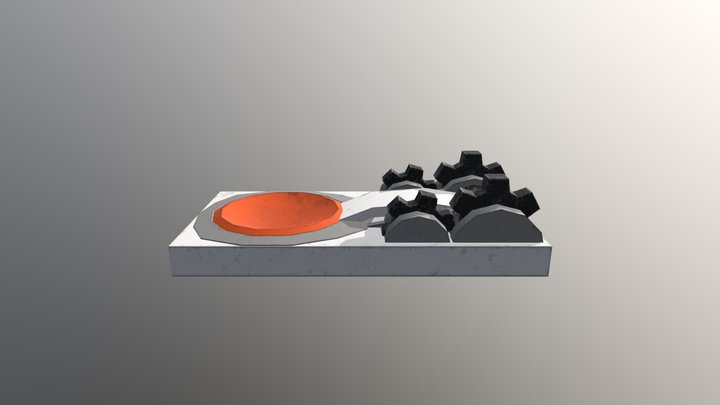Game Asset Katapult 3D Model