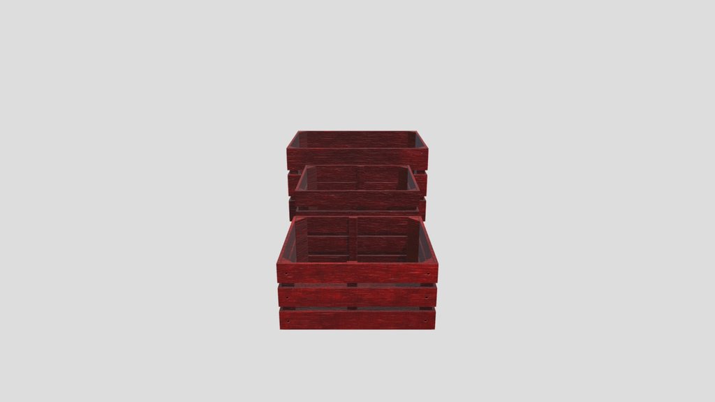 Wooden Crate Set