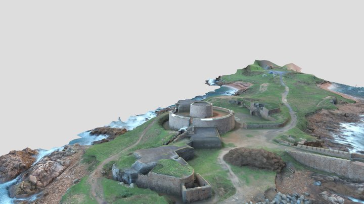 Fort Hommet (WWII Stützpunkt Rotenstein) 3D Model