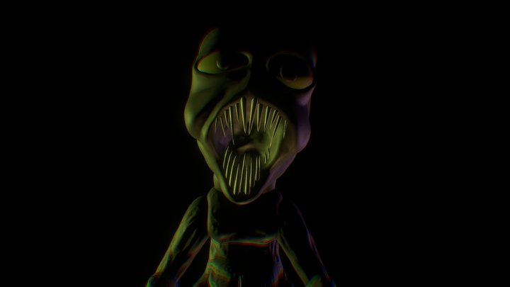 [Pillar Chase 2] Kuro Oni Portfolio 3D Model