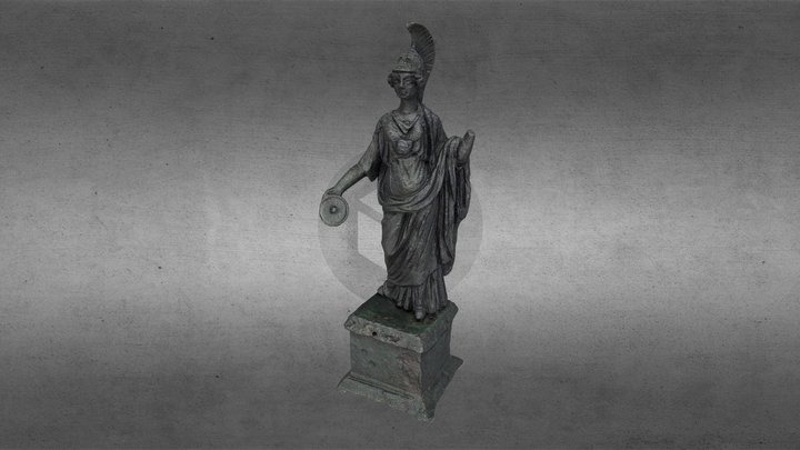 Estatueta romana de Minerva 3D Model