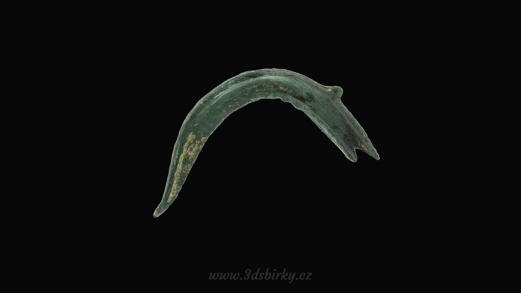 Bronze sickle   / Bronzový srp — Sketchfab embed 3D viewer