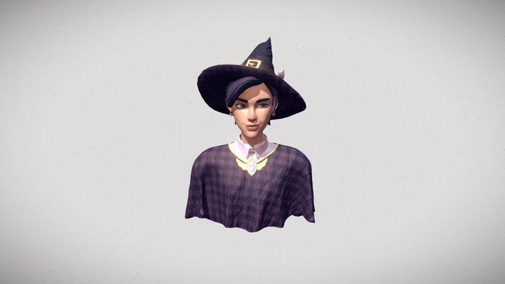 Witchy Character 3D Model
