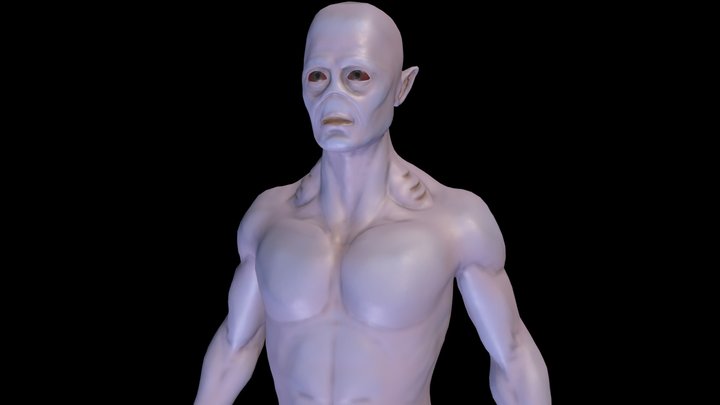 Alien-ish Anatomy Practice 3D Model