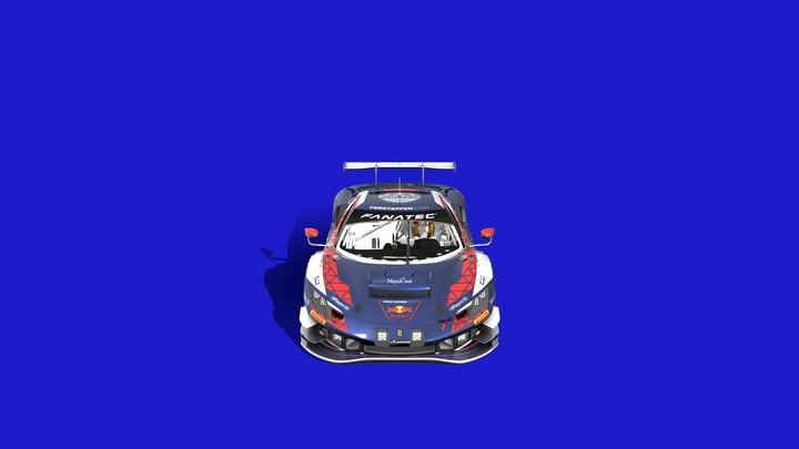 Ferrari  296 GT3 20+ Lives nd Verstappen.com 3D Model