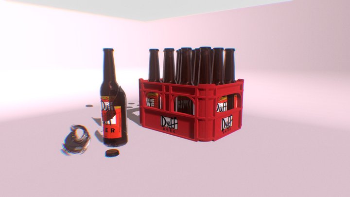 Duff Beer Pack 3D Model