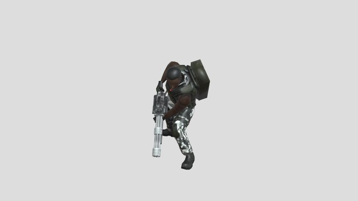 Black mesa soldier 3D Model