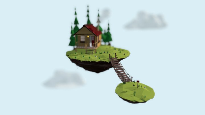 Fantasy Island Quiet Retreat 3D Model