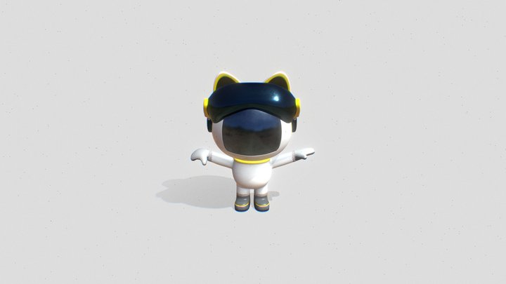 VR Cat 3D Model