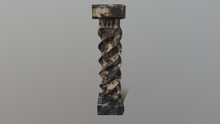 Dirty old column 3D Model