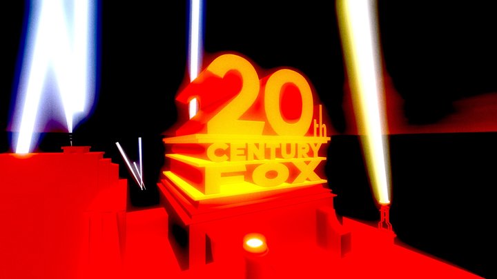 20th century fox FGSR logo remake 3D Model