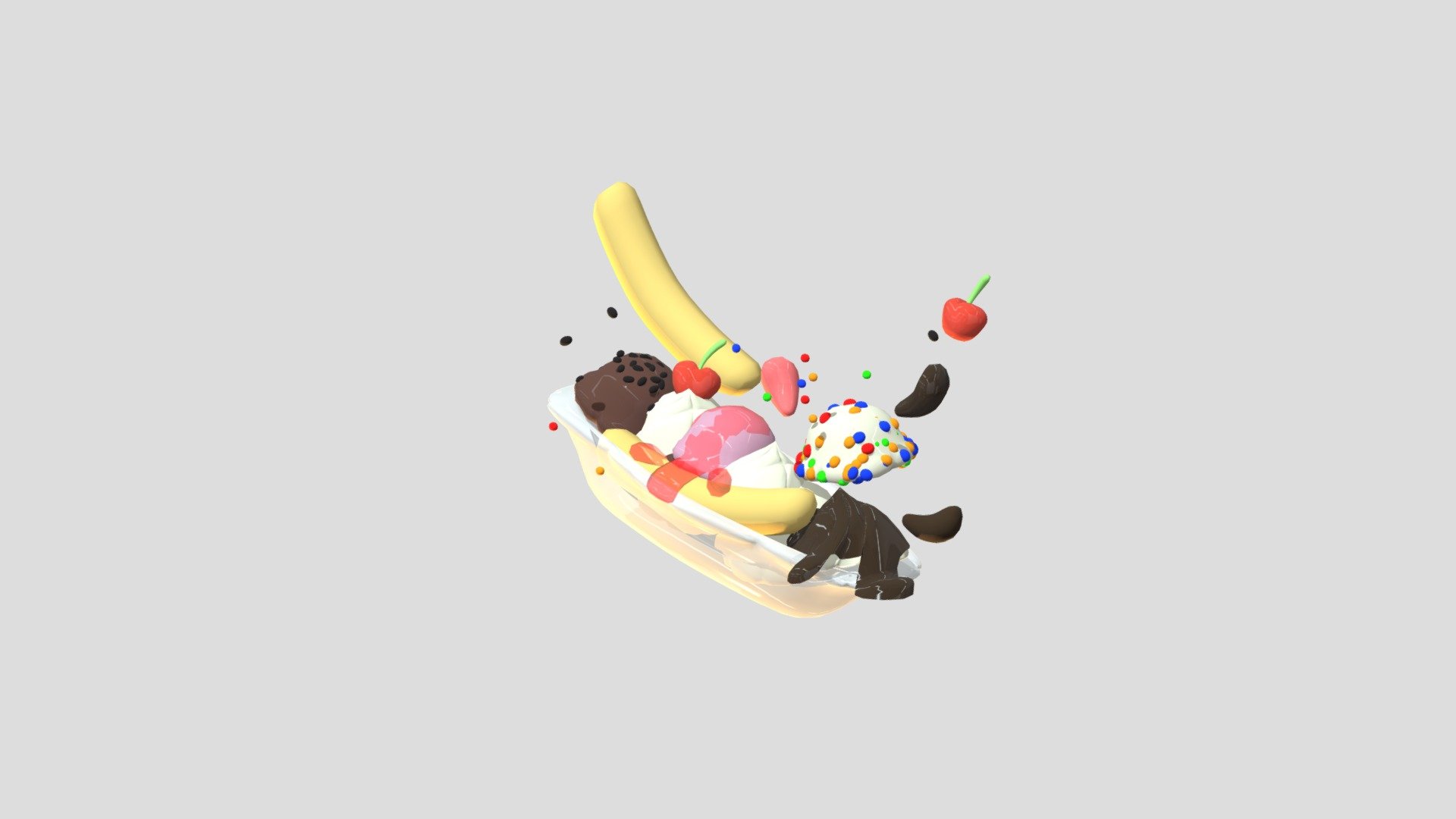 Cute Banana Split